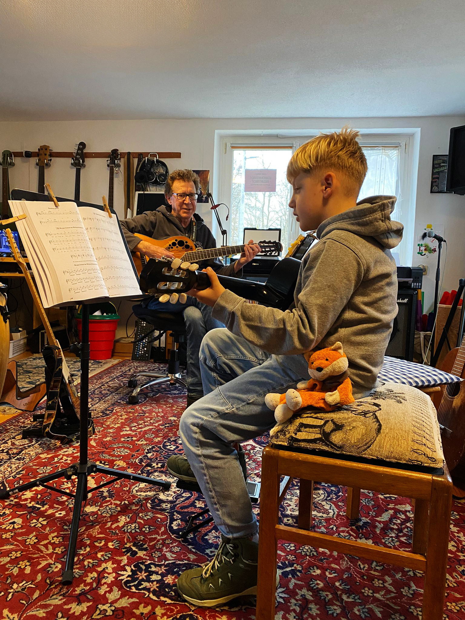 Ronny Schmidt mit Schüler